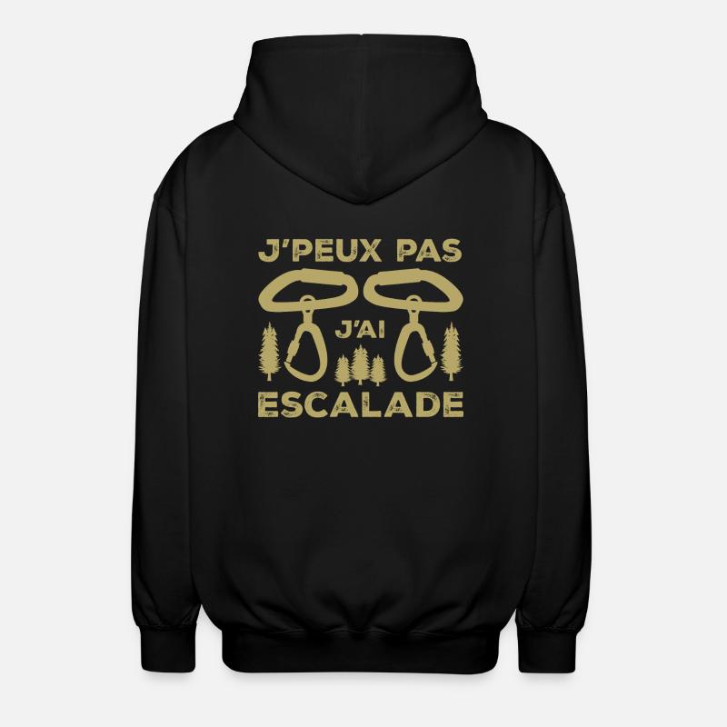 J'peux pas j'ai Escalade - Veste à capuche unisexe - noir
