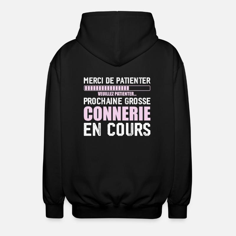 Next funny - Unisex Hooded Jacket - black