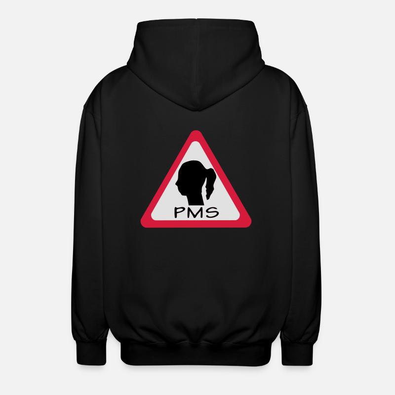 pms warning - Unisex Kapuzenjacke - Schwarz