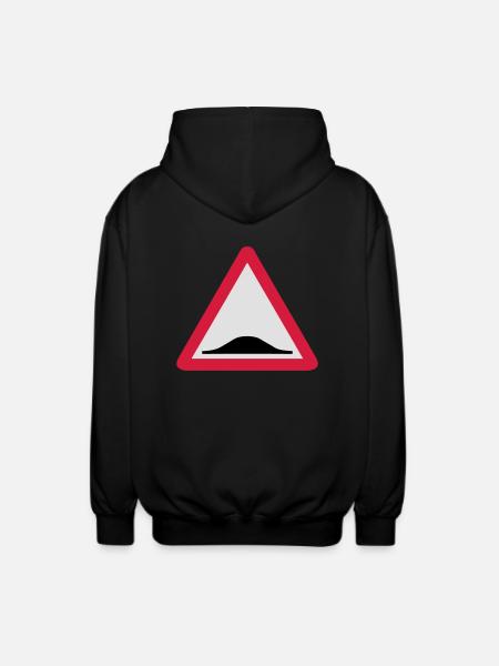 Triangle panel back donkey 209 - Unisex Hooded Jacket - black