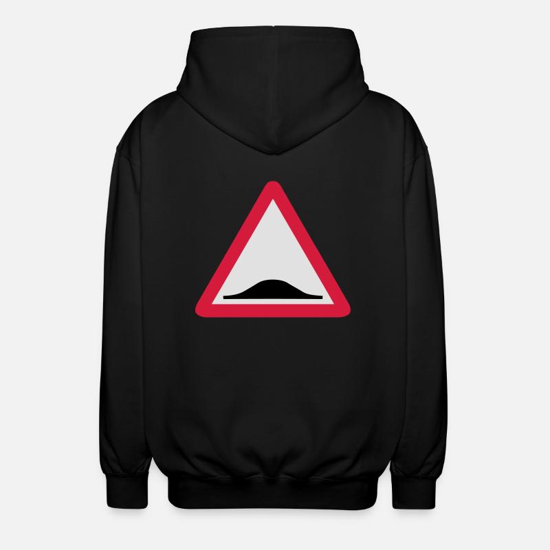 Triangle panel back donkey 209 - Unisex Hooded Jacket - black