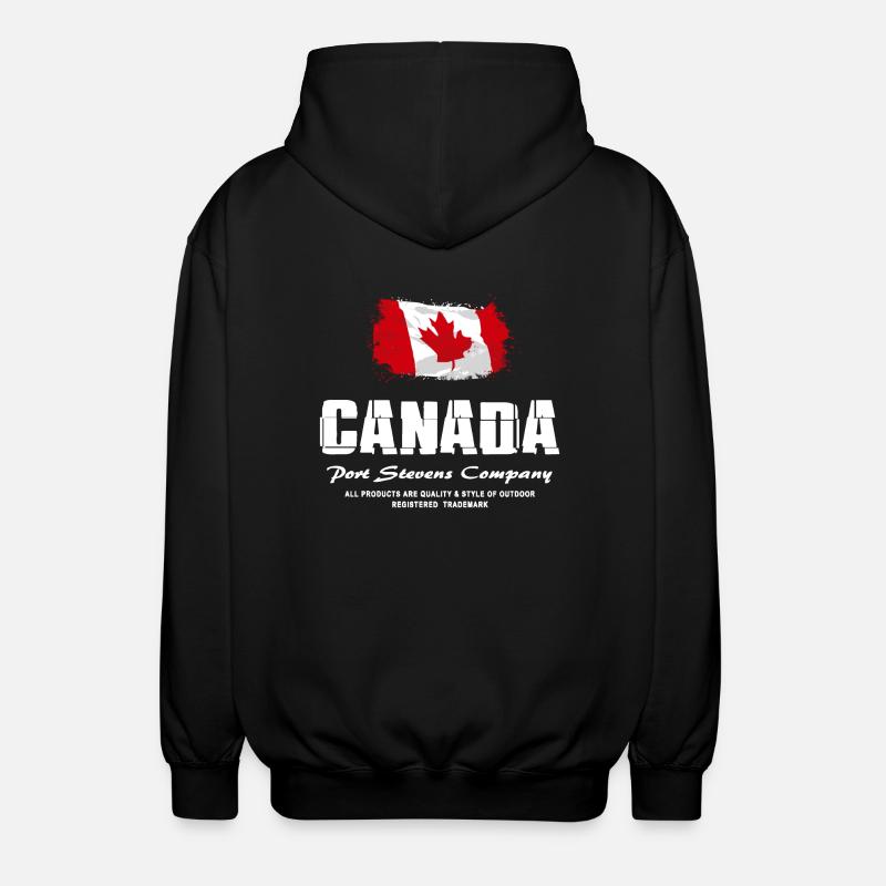 Maple Leaf - Canada Flag - Unisex Kapuzenjacke - Schwarz