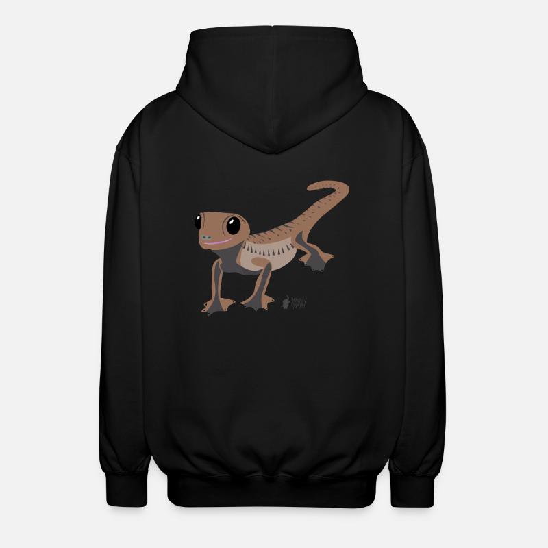 Gecko - Unisex Kapuzenjacke - Schwarz