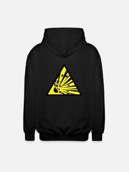 explosiv - Unisex Kapuzenjacke - Schwarz