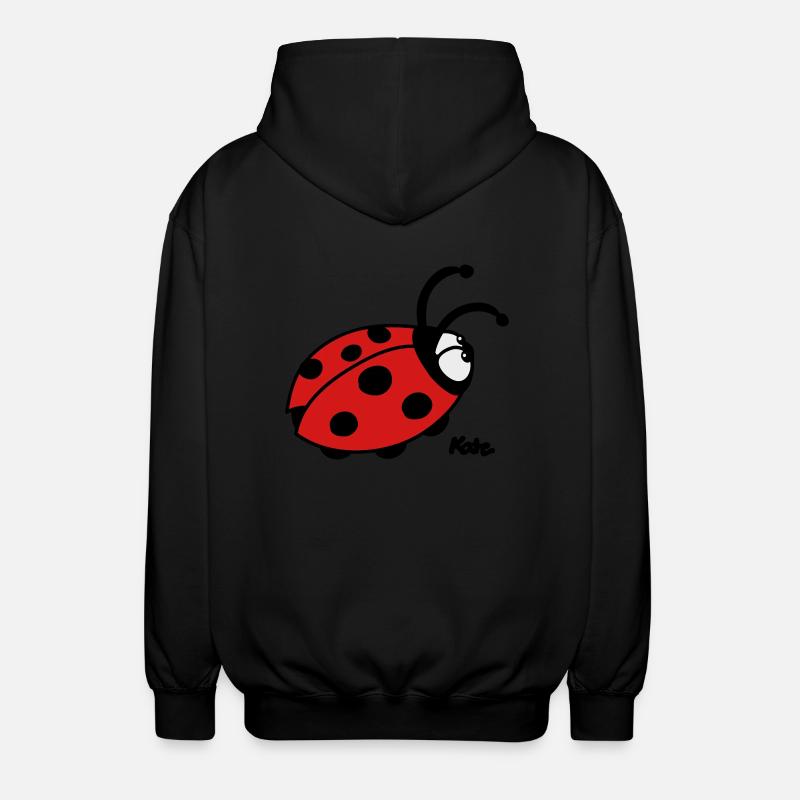 Marienkäfer (c) - Unisex Kapuzenjacke - Schwarz