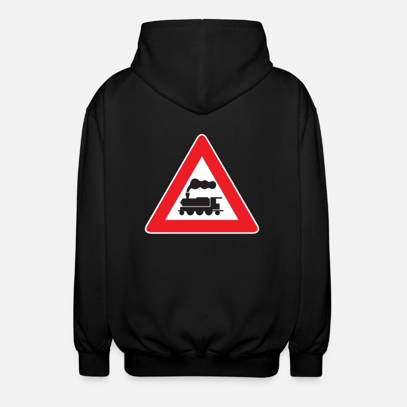 Train Attention - Veste à capuche unisexe - noir