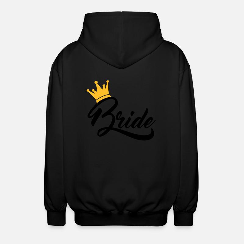 bride - Unisex Kapuzenjacke - Schwarz