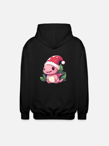Noël Axolotl Gui - Veste à capuche unisexe - noir