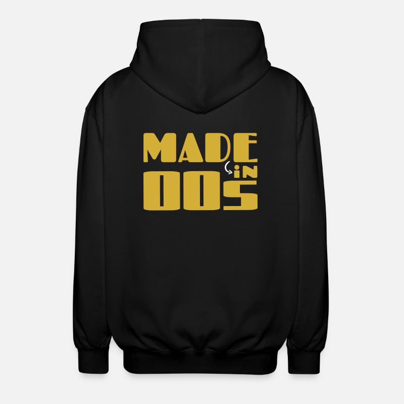 Hergestellt in den 00ern - Unisex Kapuzenjacke - Schwarz