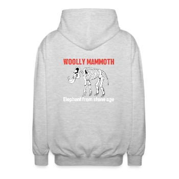 Mammouth - Veste à capuche unisexe - gris clair chiné - Dos - AI Model Male 185 light (185cm)