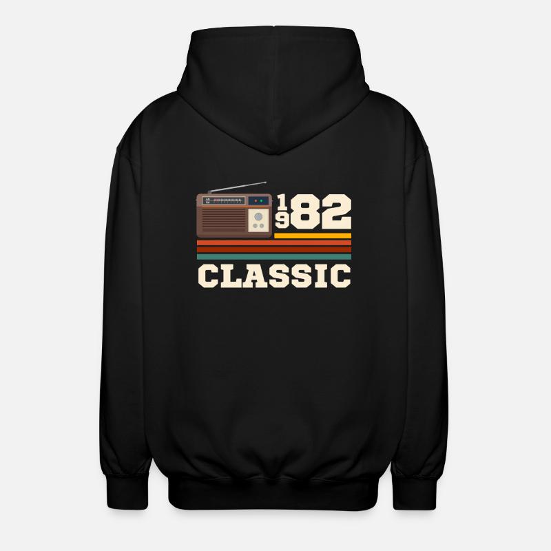 Jubiläum 1982 Retro-Klassiker - Unisex Kapuzenjacke - Schwarz
