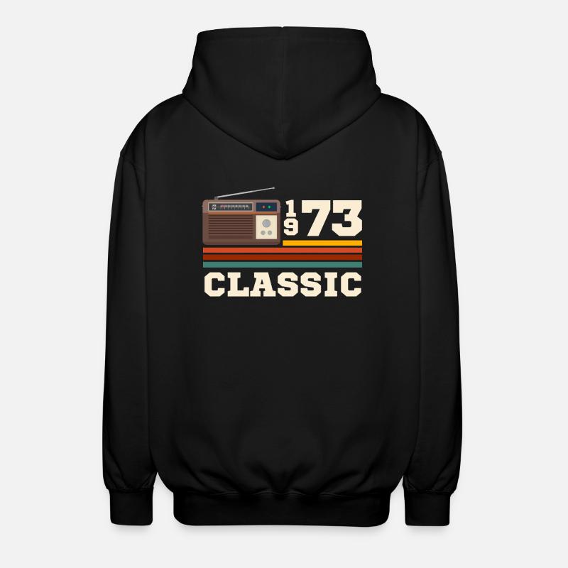Jubiläum 1973 Retro-Klassiker - Unisex Kapuzenjacke - Schwarz