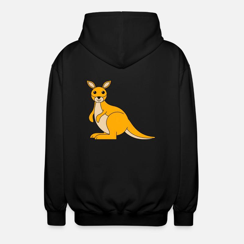 Wallaby - Unisex Kapuzenjacke - Schwarz