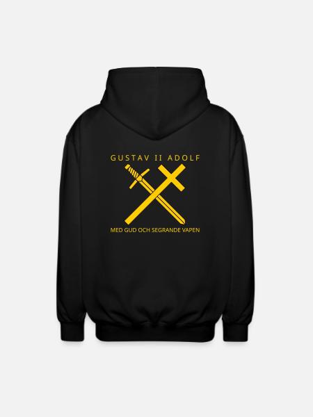 Gustav II Adolf - Unisex Hooded Jacket - black