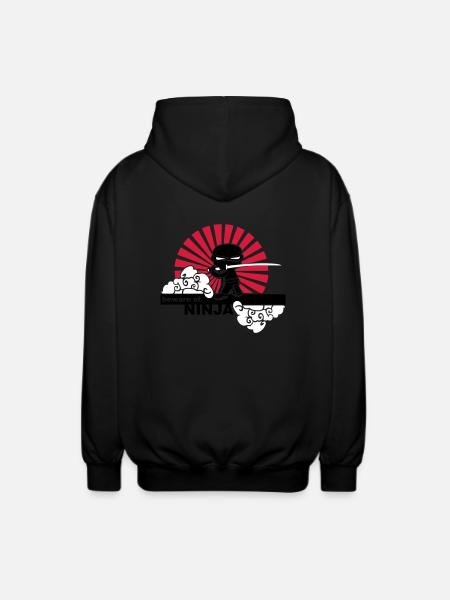 Ninja - Unisex Kapuzenjacke - Schwarz