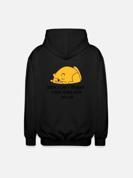 2541614 129996413 chat - Veste à capuche unisexe - noir