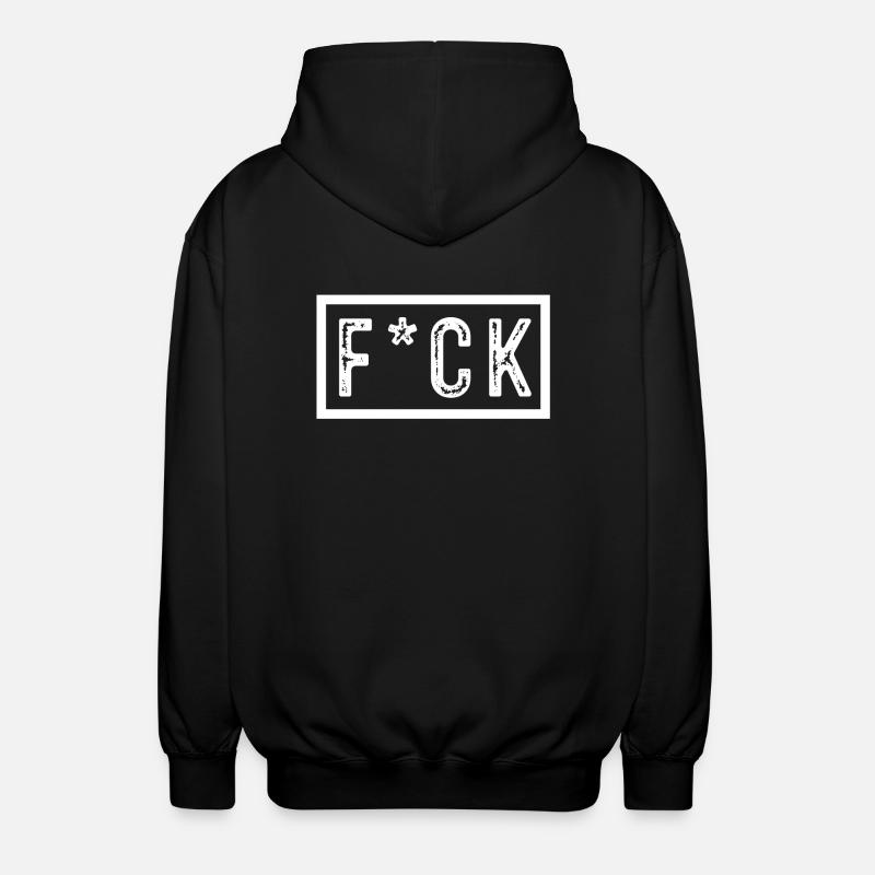 F*ck - Unisex Kapuzenjacke - Schwarz