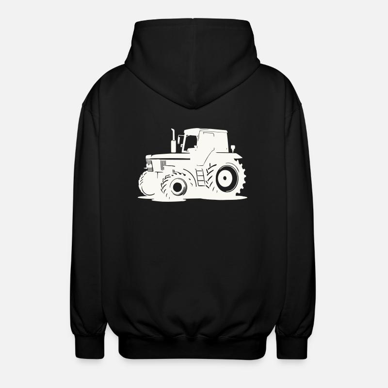 Traktor - Unisex Kapuzenjacke - Schwarz