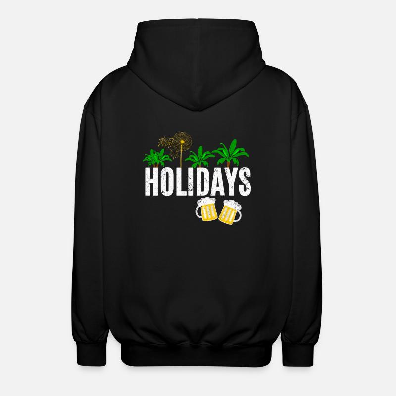 Ferien - Unisex Kapuzenjacke - Schwarz
