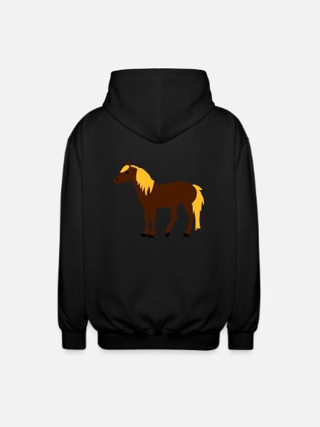 Haflinger - Unisex Kapuzenjacke - Schwarz