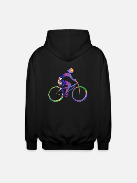cyclist - Unisex Hooded Jacket - black