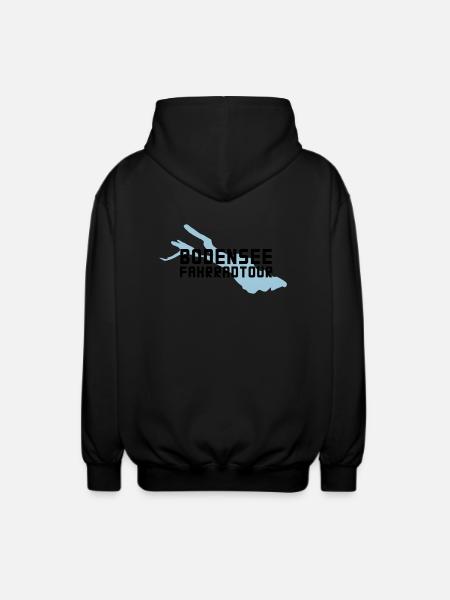 Bodensee Fahrradtour - Unisex Kapuzenjacke - Schwarz