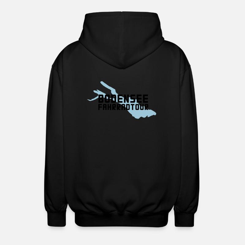 Bodensee Bike Tour - Unisex Hooded Jacket - black