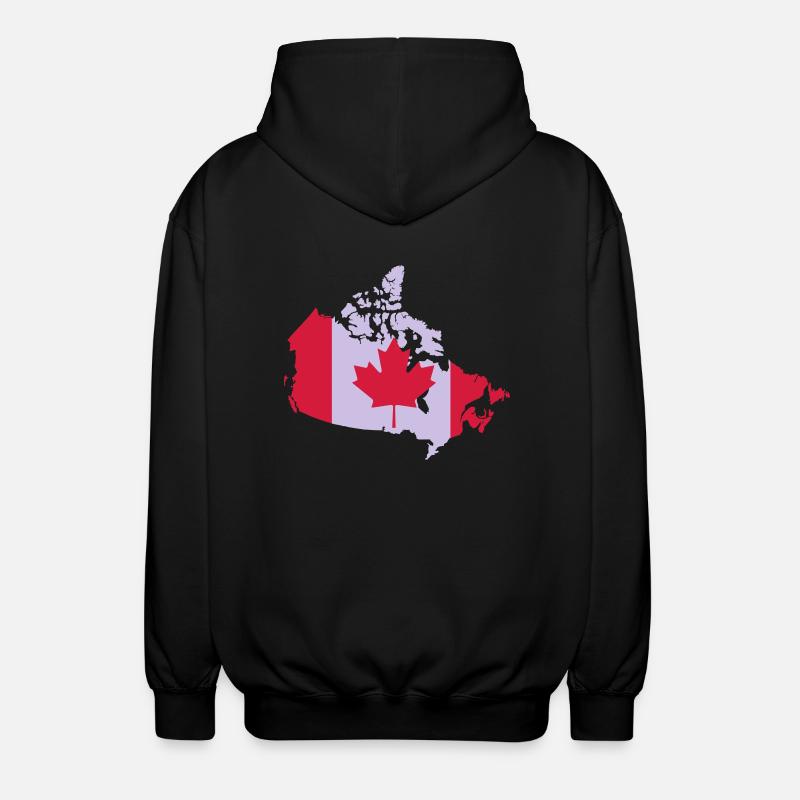 Kanada, Canada - Unisex Kapuzenjacke - Schwarz