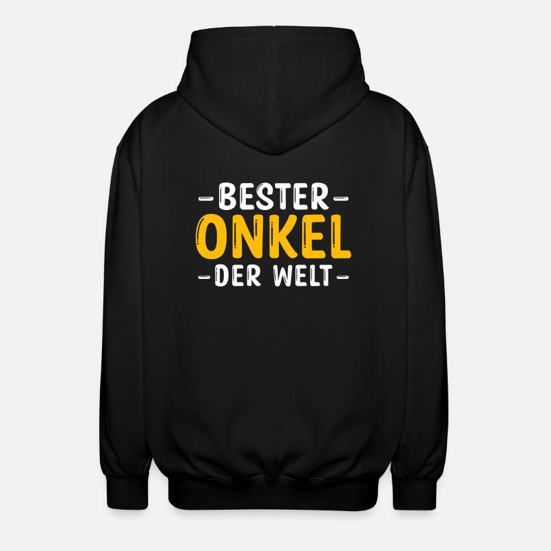 Best Uncle - Unisex Hooded Jacket - black