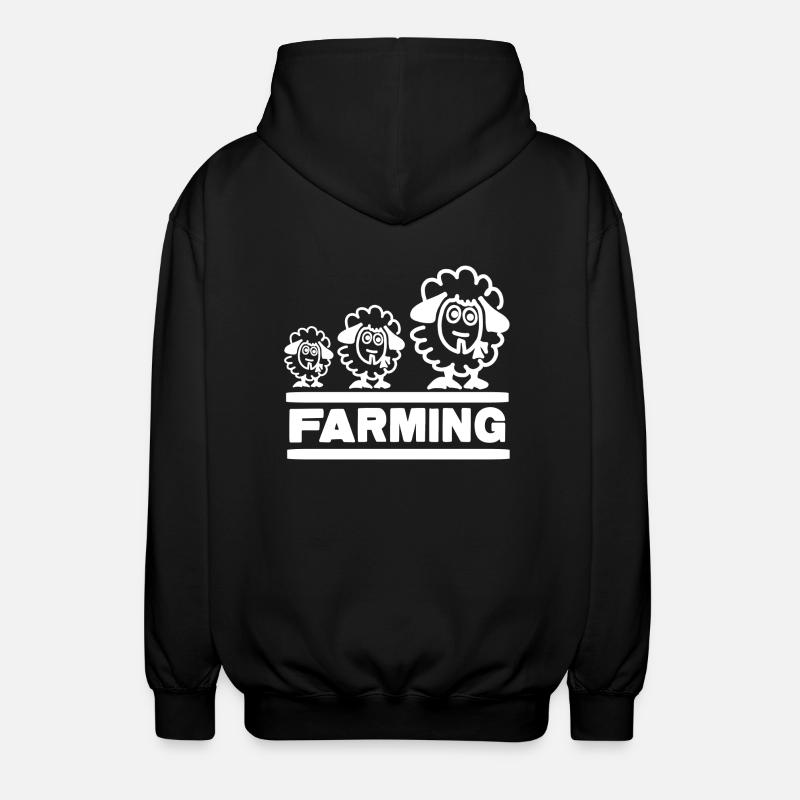 Farmer Evolution Mouton - Veste à capuche unisexe - noir