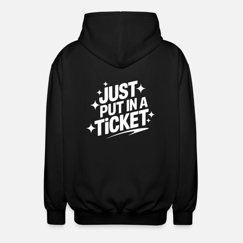 Technischer Support Computerfreak Nerd - Unisex Kapuzenjacke - Schwarz