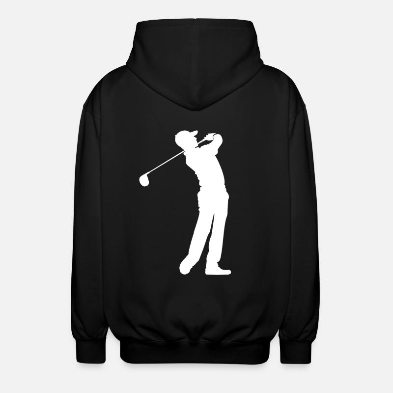 Golfer - Unisex Kapuzenjacke - Schwarz