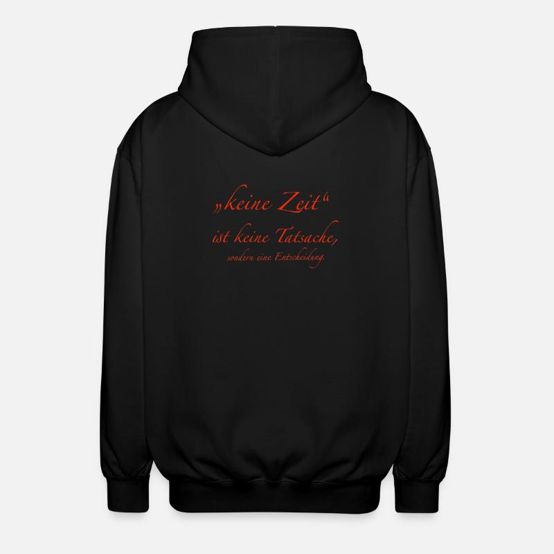 Pas le temps - Veste à capuche unisexe - noir