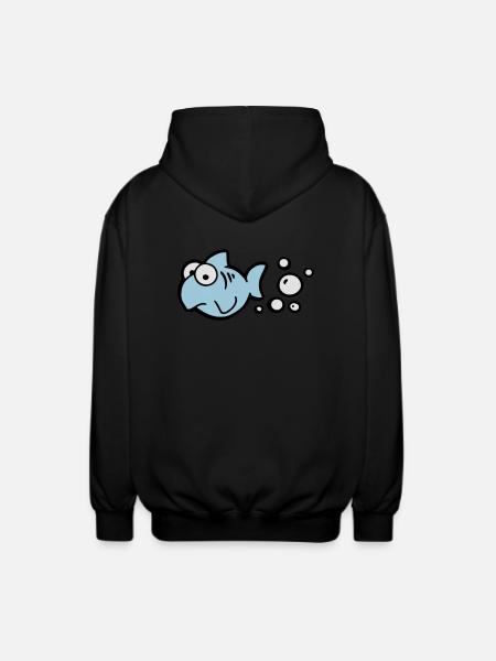 Fischfurz - Unisex Kapuzenjacke - Schwarz