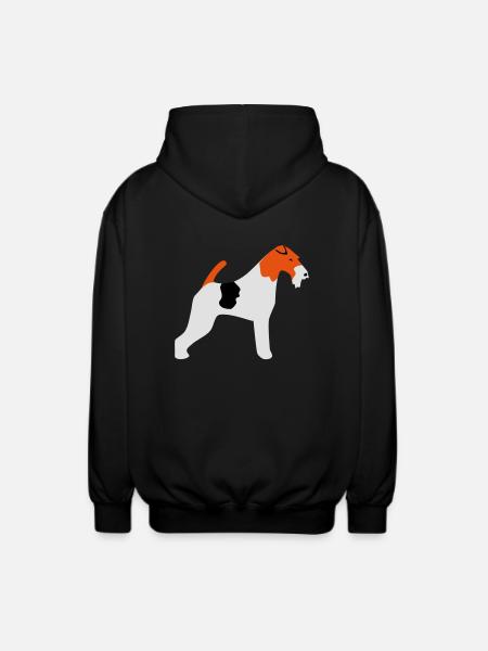 Fox Terrier - Unisex Hooded Jacket - black