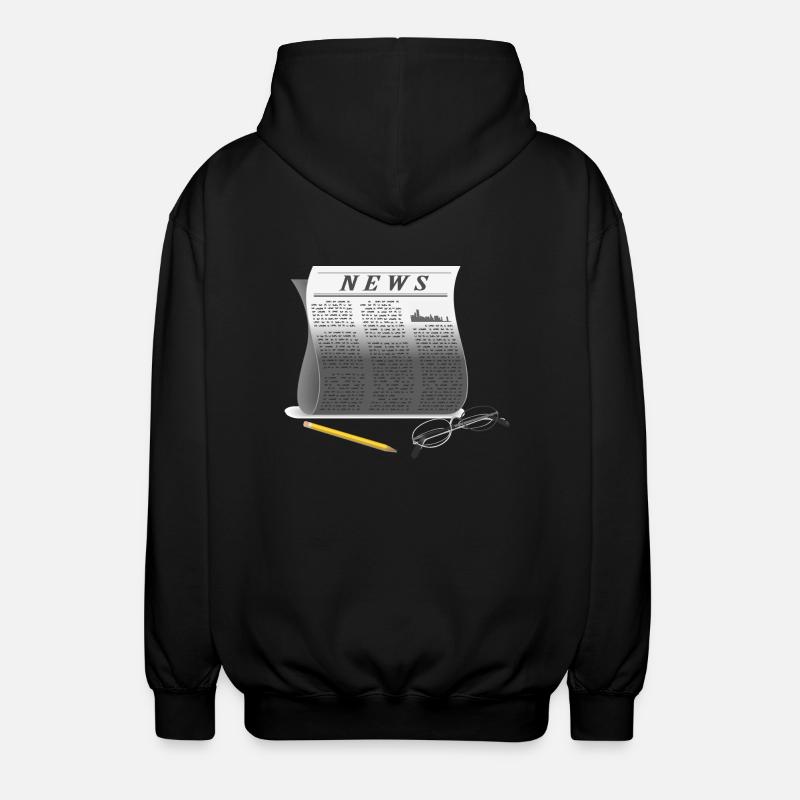 journal - Veste à capuche unisexe - noir