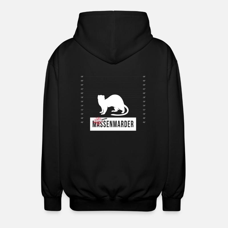 Massenmarder Marder - Massenmörder - Unisex Hooded Jacket - black