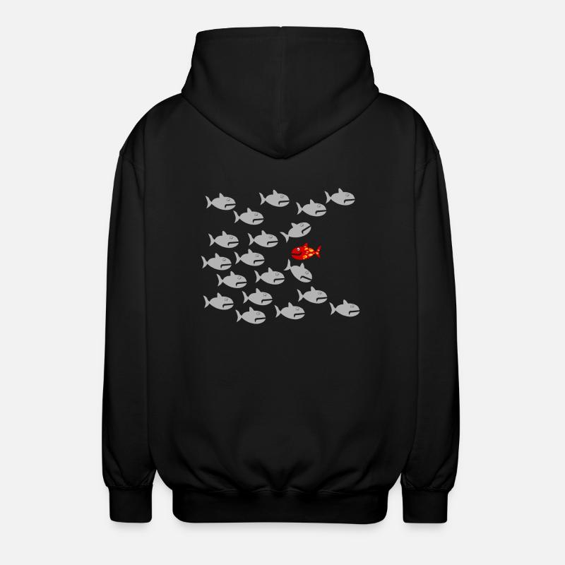 Be Different! - Unisex Hooded Jacket - black