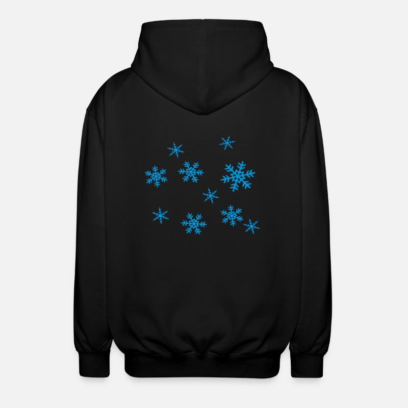 Schnee - Unisex Kapuzenjacke - Schwarz