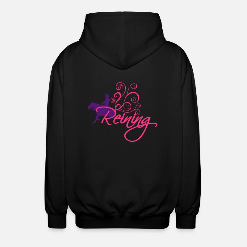Reining Motif Curseur - Veste à capuche unisexe - noir