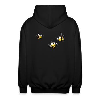 Groupe d’abeilles - Veste à capuche unisexe - noir - Dos - AI Model Male 185 light (185cm)
