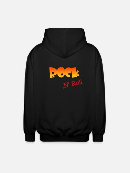 Rock n Roll - Unisex Kapuzenjacke - Schwarz