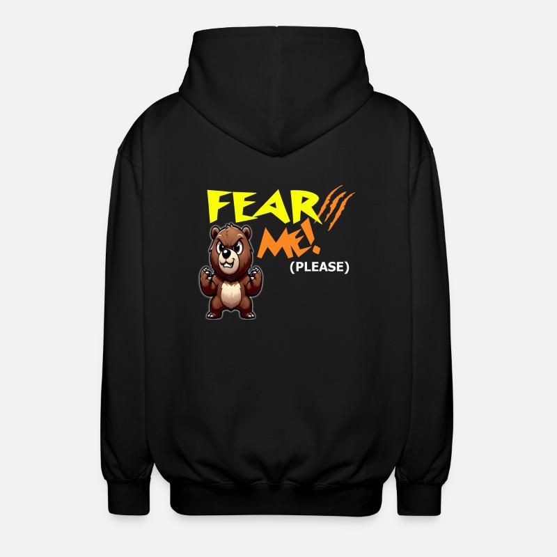 Fürchte mich, bitte - Unisex Kapuzenjacke - Schwarz