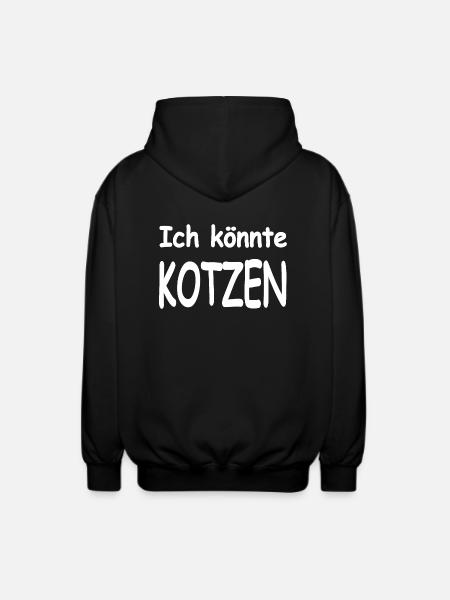 Kotzen - Unisex Kapuzenjacke - Schwarz