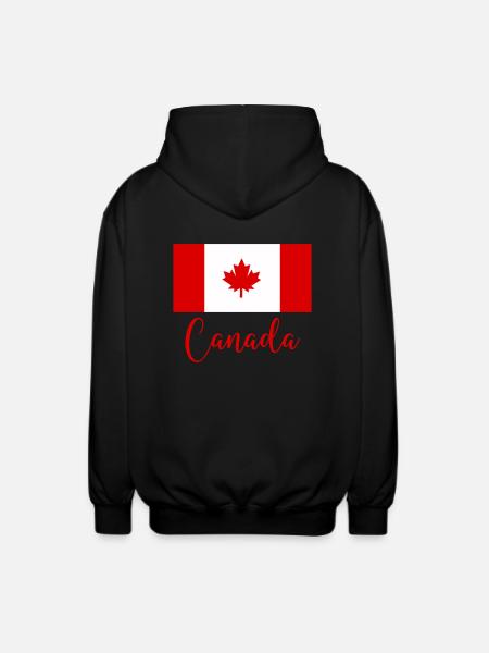 Canada Canada - Unisex Hooded Jacket - black