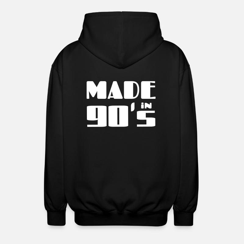 Fabriqué dans les années 90 - Veste à capuche unisexe - noir