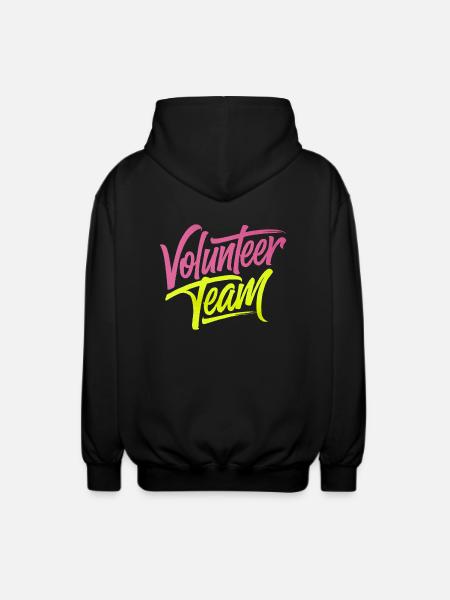 Volunteer Team 16 - Unisex Kapuzenjacke - Schwarz