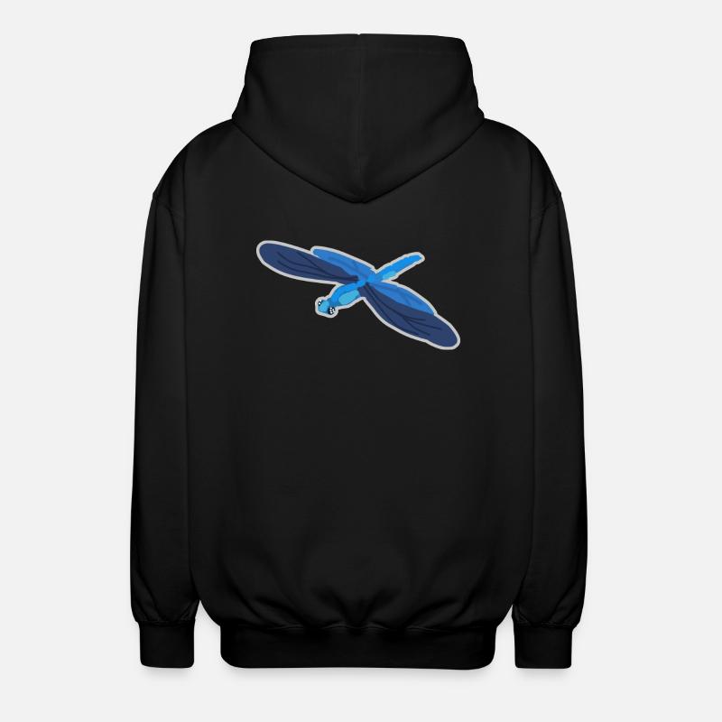 Libelle - Unisex Kapuzenjacke - Schwarz