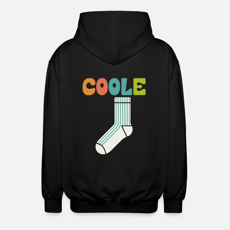 Chaussette cool - design motivant amusant - Veste à capuche unisexe - noir
