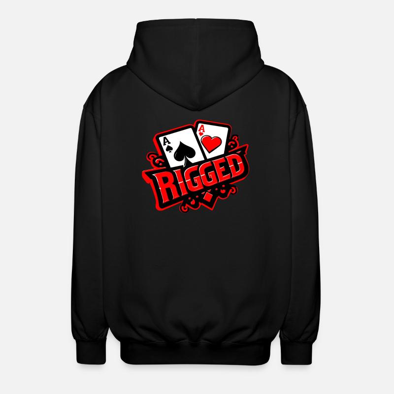 LOGO MIT LOGO - Unisex Kapuzenjacke - Schwarz